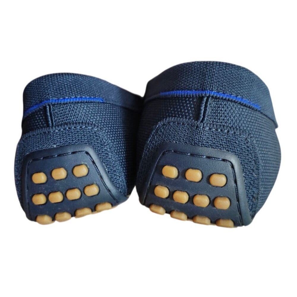 Rothy’s Men’s 12.5 Blue Slip-On Driving Loafers Recycled Knit Rubber Sole Shoes - Picture 8 of 14